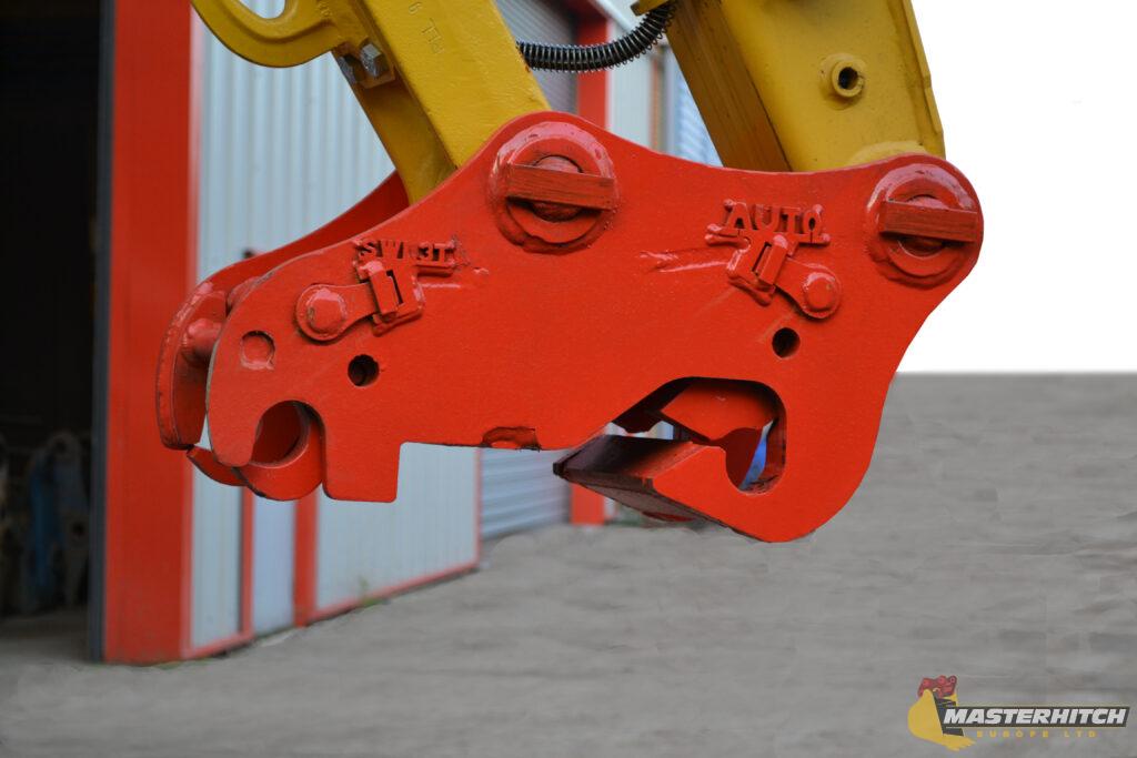 Hooker Quick Hitch attached to excavator