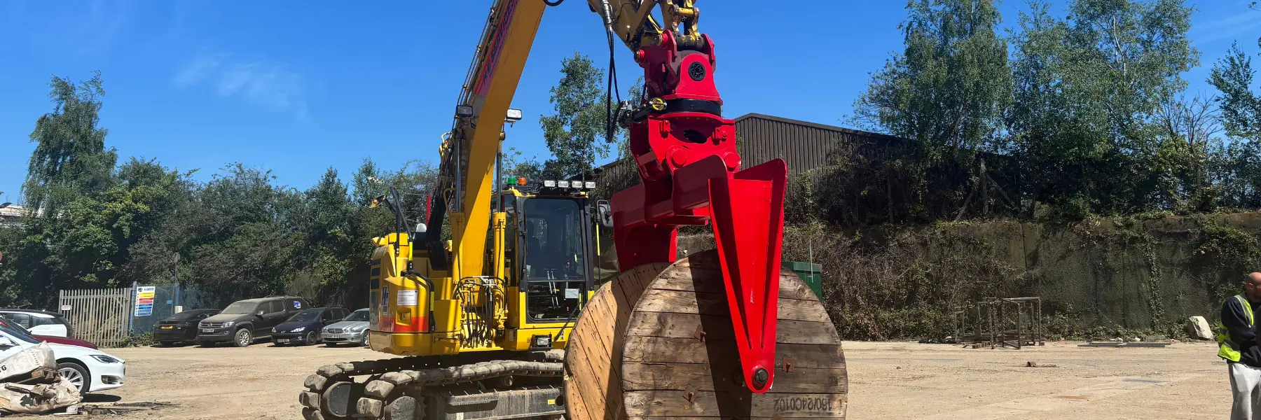 excavator cable drum handler