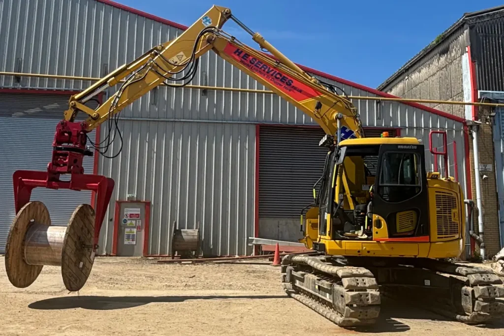 Cable Handling Equipment - excavator cable drum handler