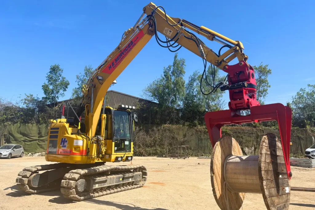 Cable Handling Equipment - excavator cable drum handler