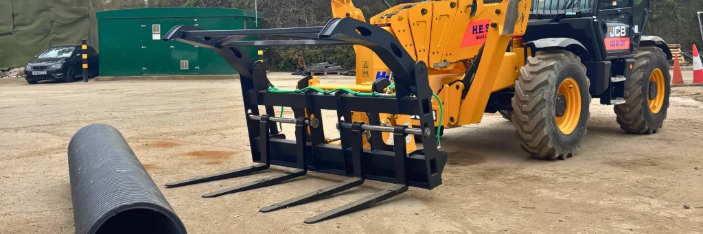 Telehandler Pipe Carrier Attachment